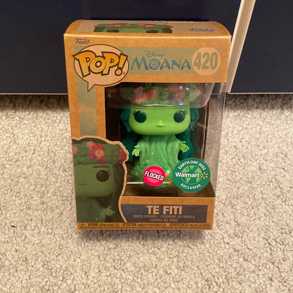 Te Fiti Flocked Disney Moana Walmart Exclusive Earth Day Funko Pop